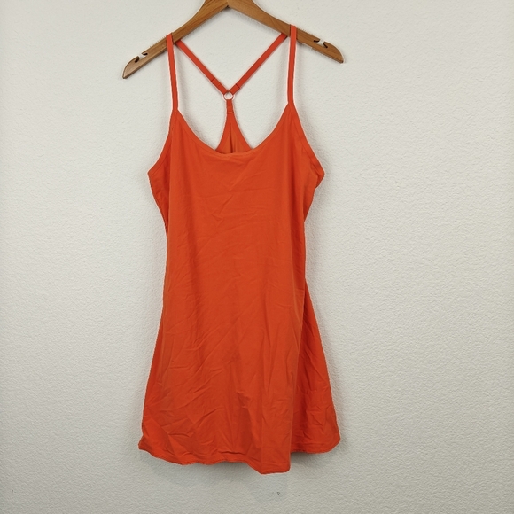 Outdoor Voices Orange Exercise Mini Dress Size Small - Picture 2 of 13